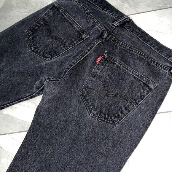 Vintage Levi Strauss Black Relaxed Button Fly Jeans 31 x 32 - Picture 4 of 9